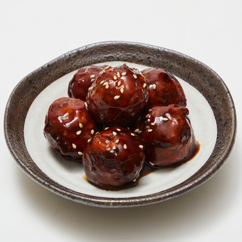 季節の5種野菜入り！国産鶏肉の肉団子～黒酢たれ～.jpg