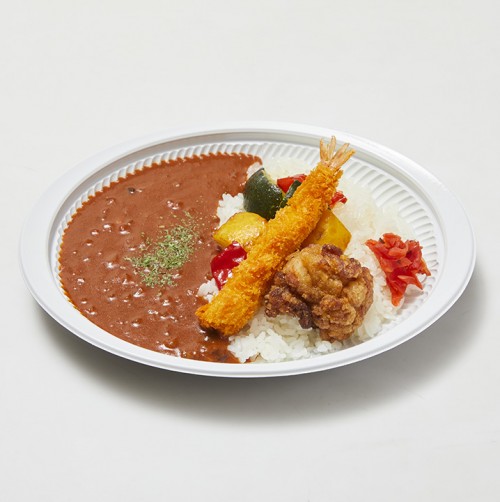 ごろごろ野菜のトマトカレー（唐揚げ＆海老フライ）.jpg